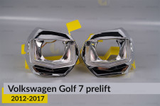 Комплект для встановлення лінз у фари VW Volkswagen Golf 7 (2012-2017) дорест