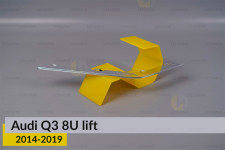 Хромована декоративна маска під світловод Audi Q3 8U (2014-2019) рест ліва