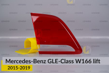 Стекло заднего фонаря внутреннее в крышке багажника Mercedes-Benz GLE-Class W166 (2015-2019) рест левое
