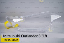 Скло фари Mitsubishi Outlander 3 (2015-2022) 2 рест праве