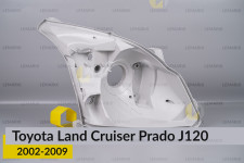 Корпус фары Toyota Land Cruiser Prado J120 (2002-2009) правый