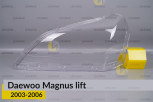 Скло фари Daewoo Magnus (2003-2006) рест ліве