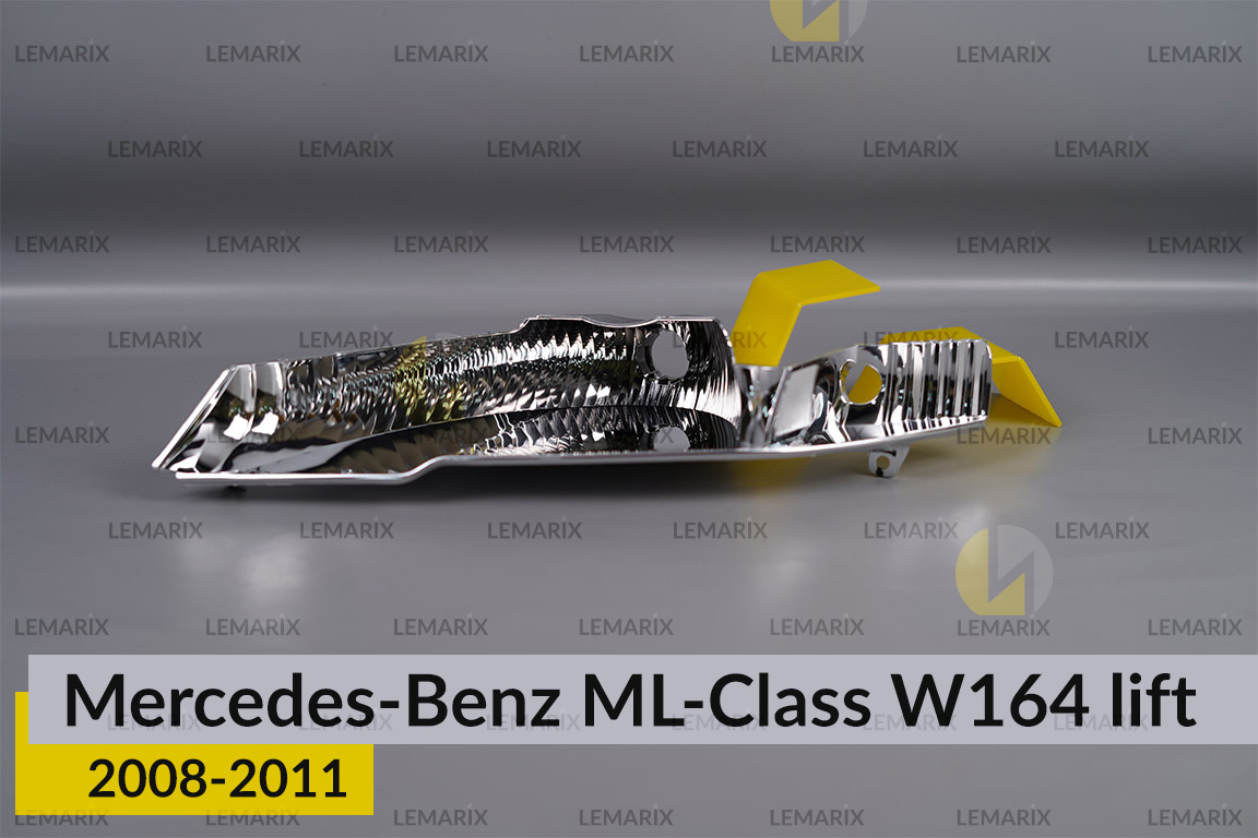 Хромована декоративна маска поворотника Mercedes-Benz ML-Class W164 (2008-2011) рест ліва