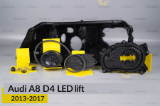 Сервісний комплект корпуса фар Audi A8 D4 LED (2013-2017) рест лівий