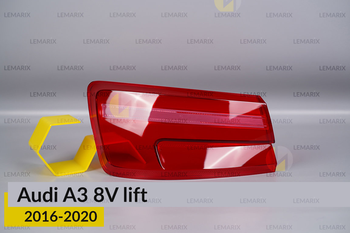 Скло заднього ліхтаря зовнішнє в крилі Audi A3 8V (2016-2020) рест ліве