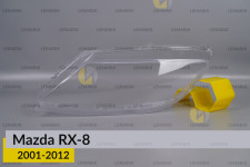 Стекло фары Mazda RX-8 (2001-2012) левое
