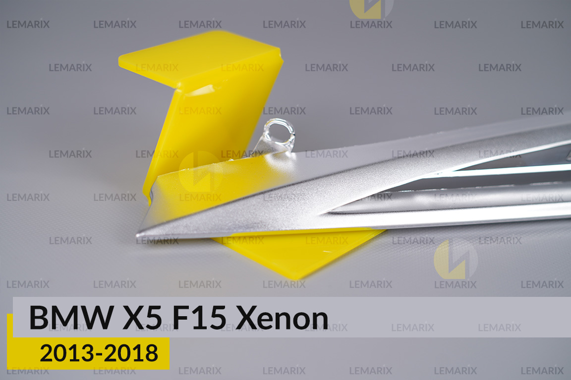 Хромована декоративна маска верхня BMW X5 F15 Xenon (2013-2018) ліва