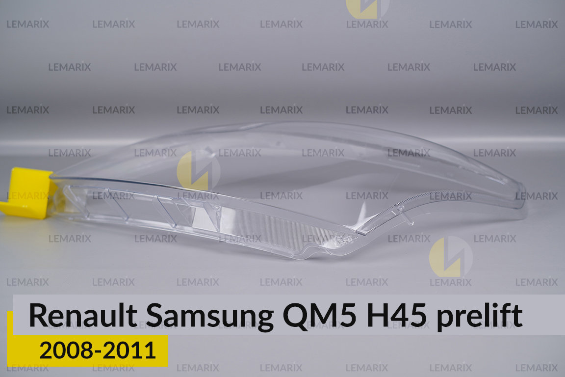 Скло фари Renault Samsung QM5 H45 (2008-2011) дорест ліве