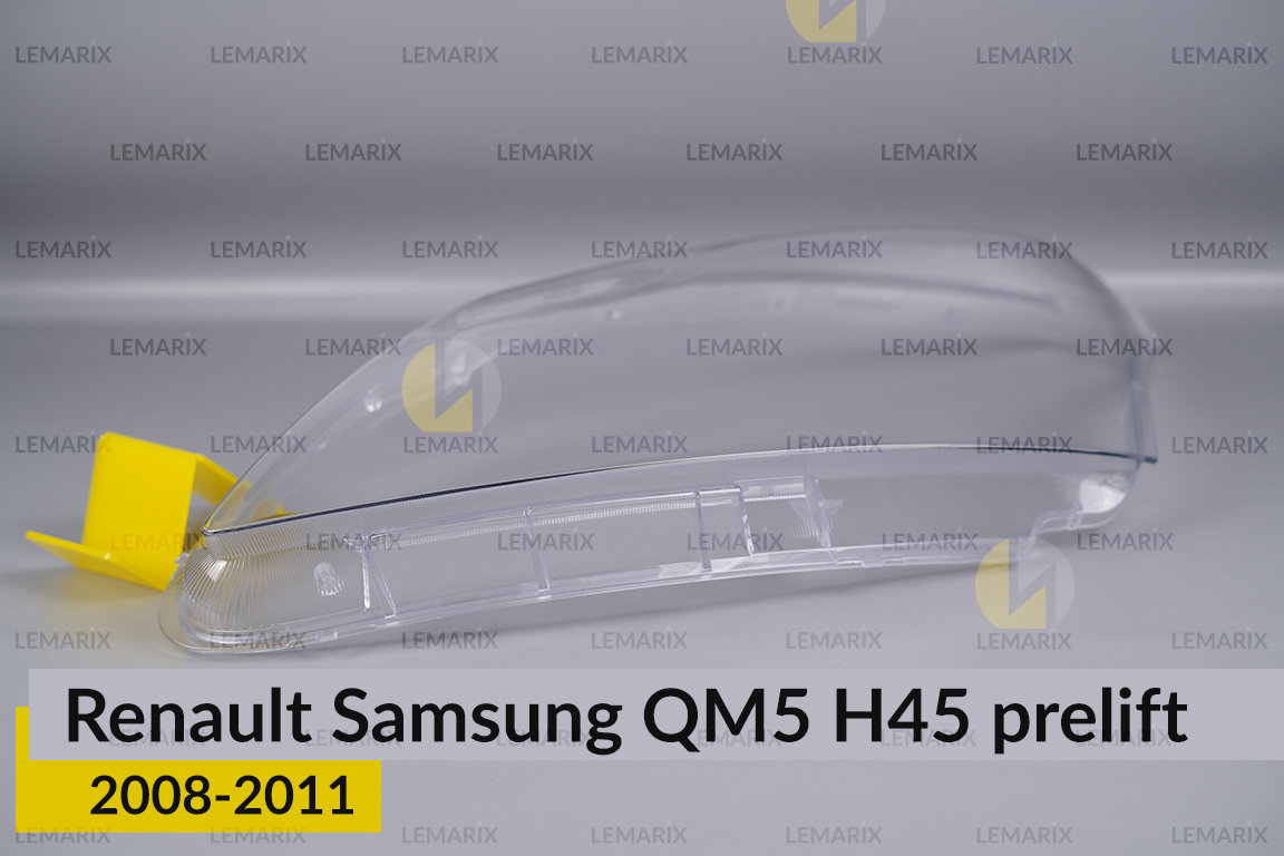 Скло фари Renault Samsung QM5 H45 (2008-2011) дорест ліве