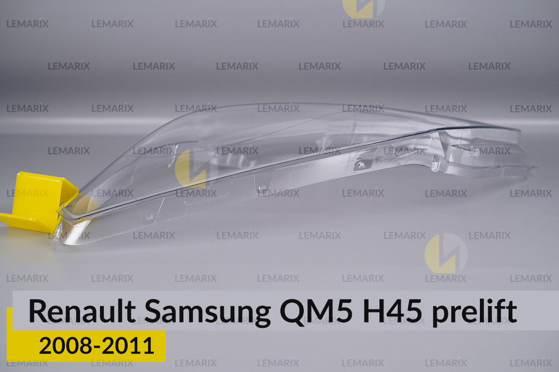 Скло фари Renault Samsung QM5 H45 (2008-2011) дорест ліве