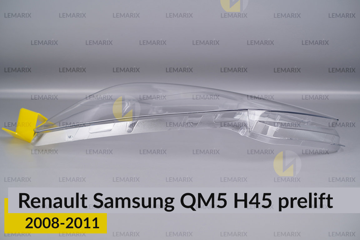Скло фари Renault Samsung QM5 H45 (2008-2011) дорест ліве