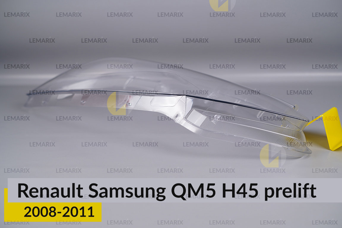 Скло фари Renault Samsung QM5 H45 (2008-2011) дорест ліве