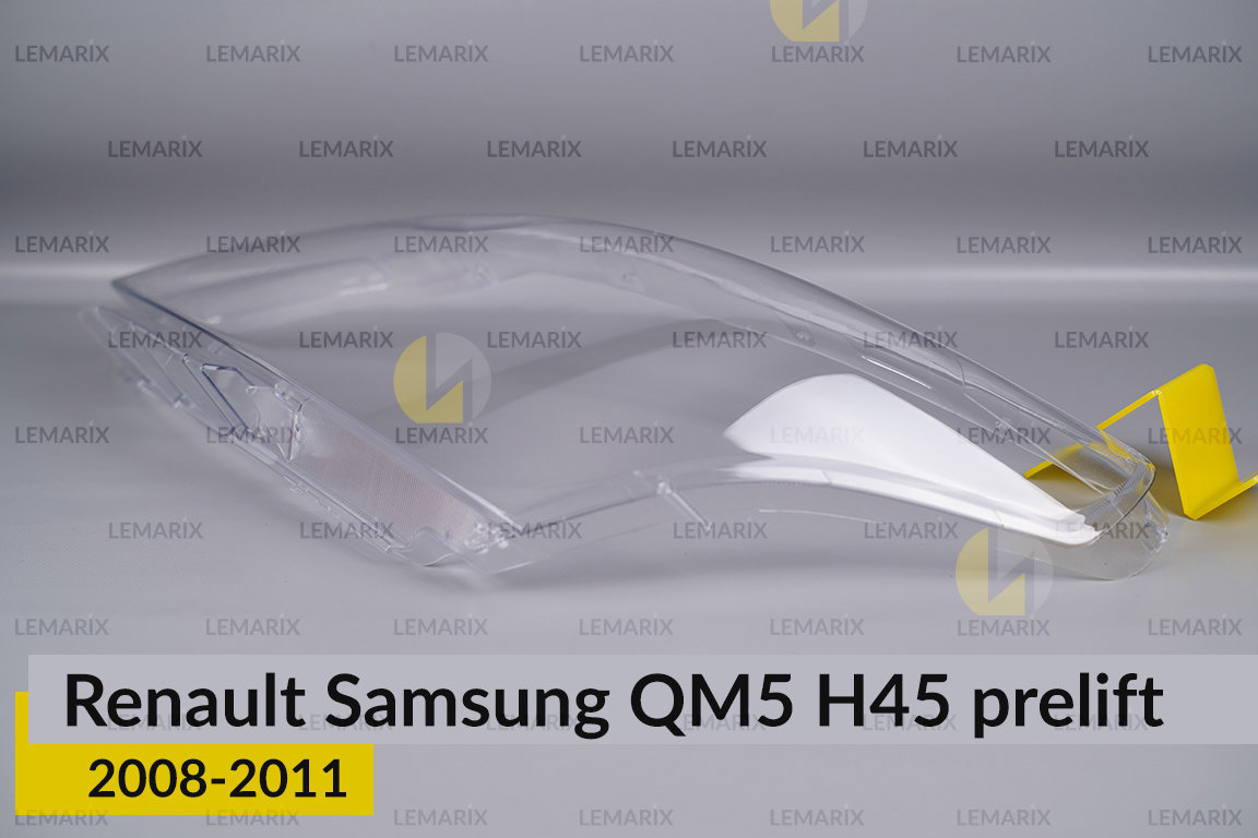 Скло фари Renault Samsung QM5 H45 (2008-2011) дорест ліве