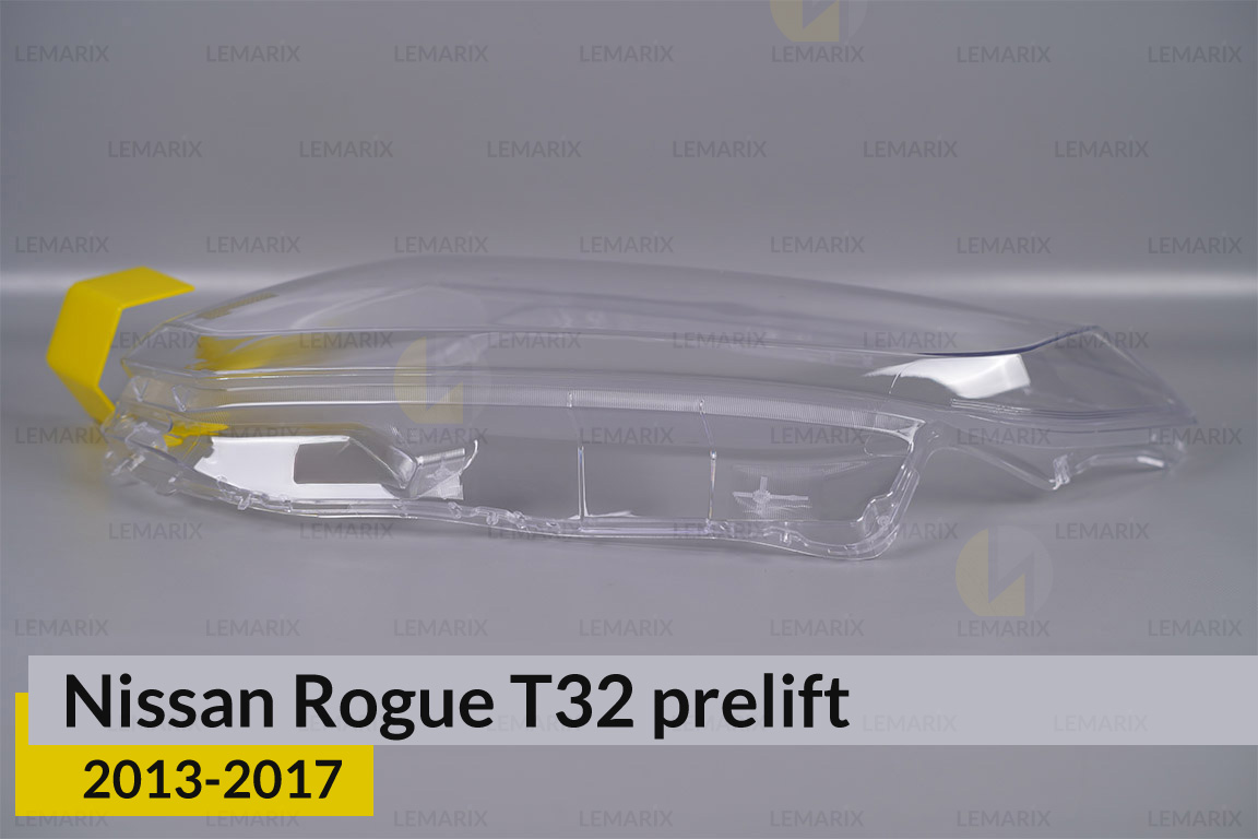 Скло фари Nissan Rogue T32 (2013-2017) дорест ліве