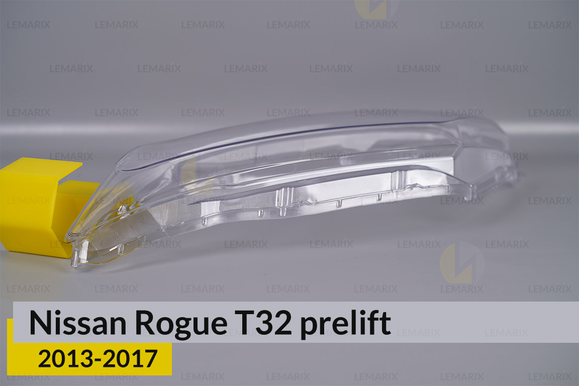 Скло фари Nissan Rogue T32 (2013-2017) дорест ліве