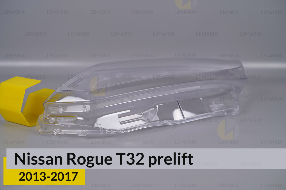 Скло фари Nissan Rogue T32 (2013-2017) дорест ліве