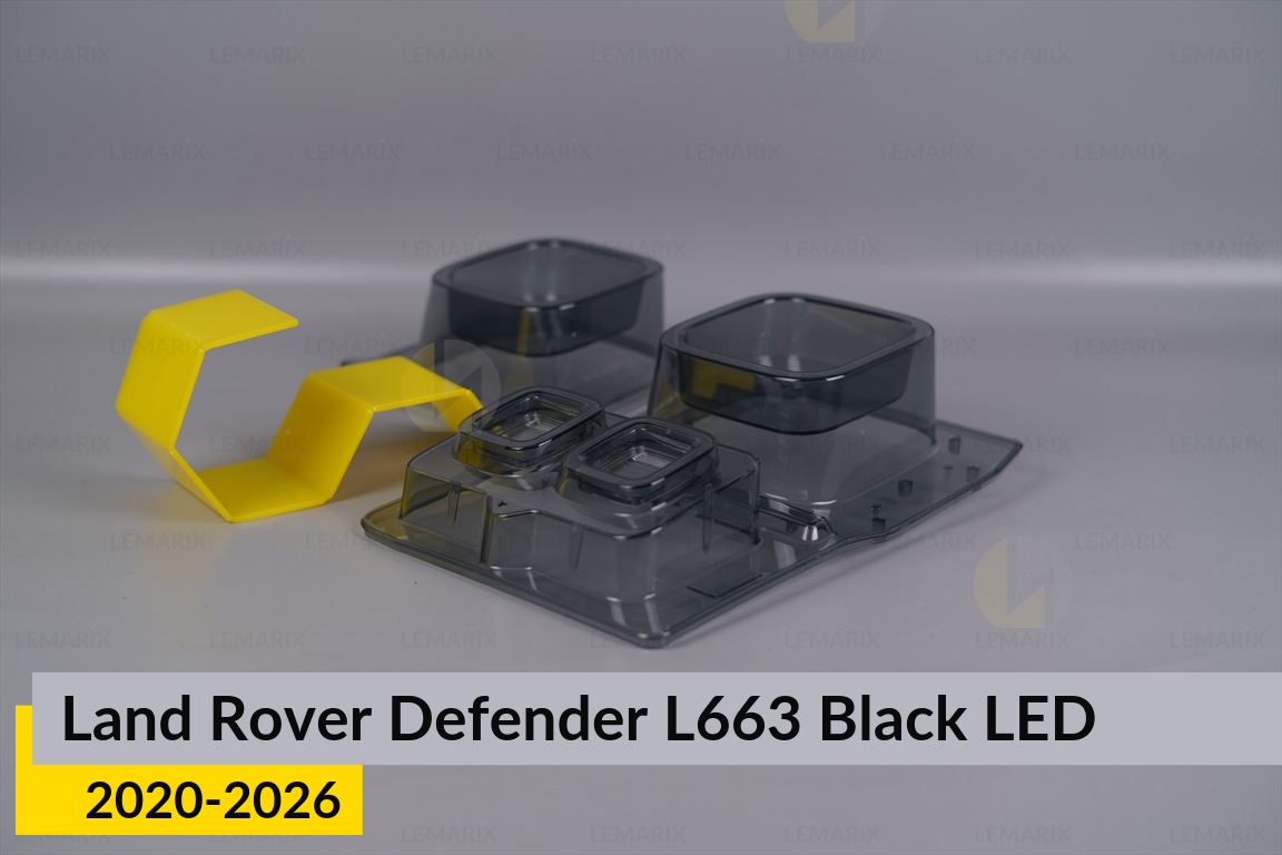 Скло заднього ліхтаря Land Rover Defender L663 Black LED (2020-2026) ліве