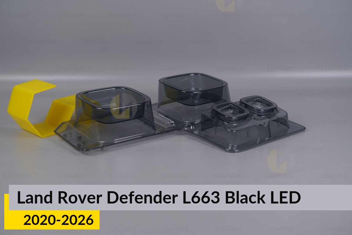 Скло заднього ліхтаря Land Rover Defender L663 Black LED (2020-2026) ліве