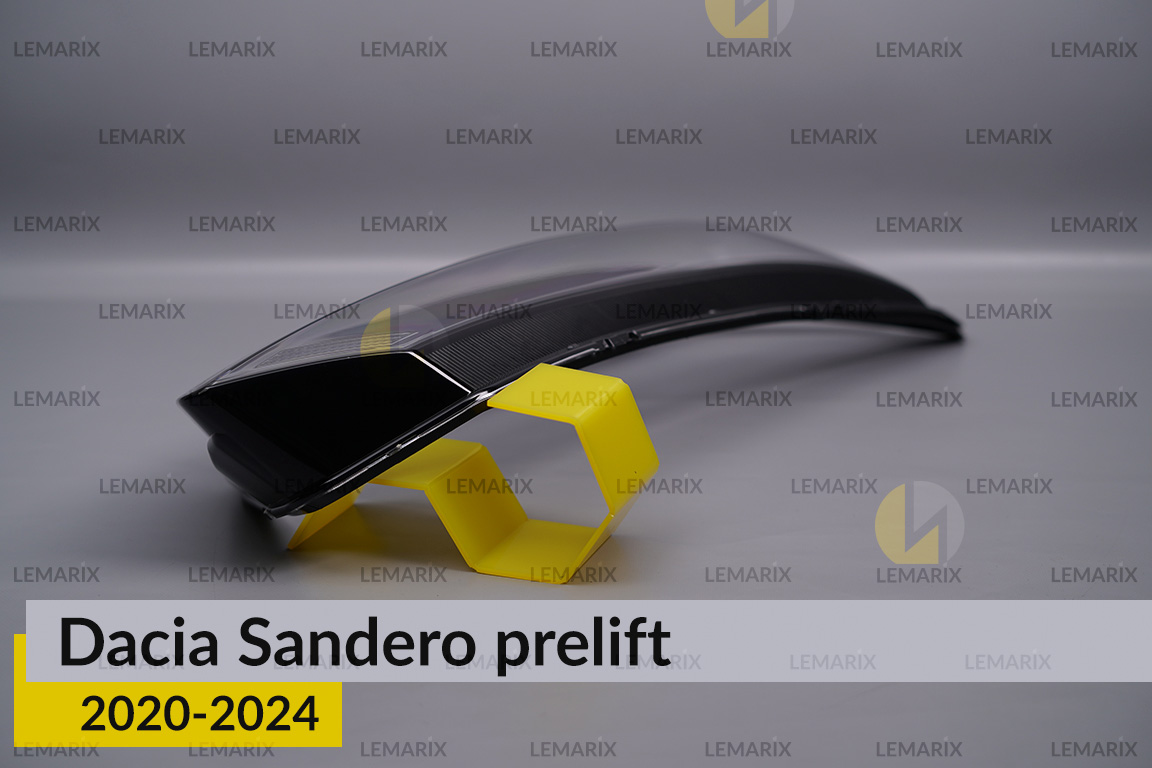 Скло фари Dacia Sandero (2020-2025) дорест/1 рест праве