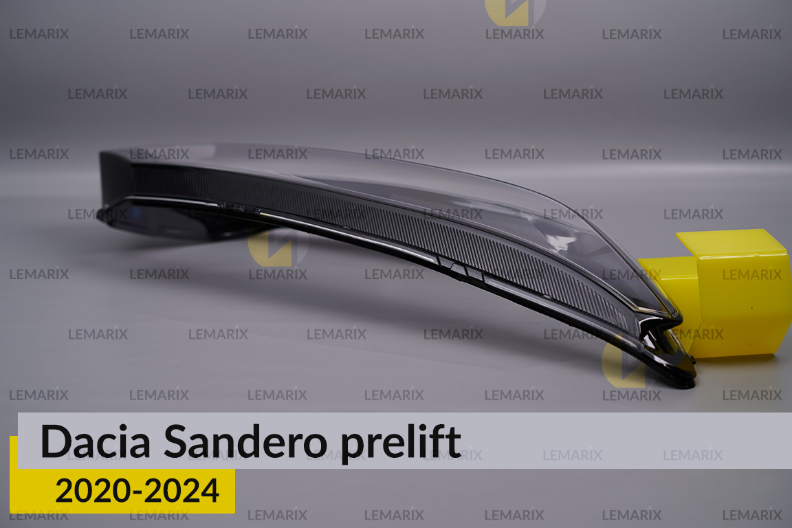 Скло фари Dacia Sandero (2020-2025) дорест/1 рест праве