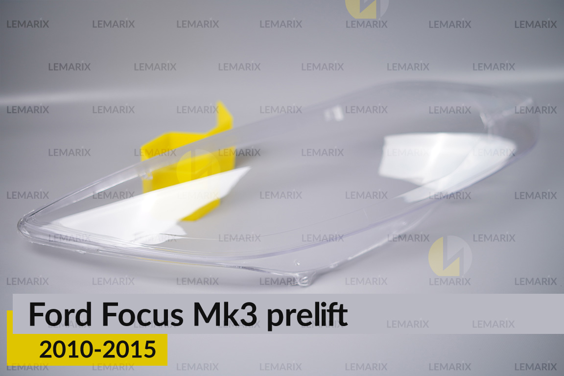 Скло фари Ford Focus Mk3 (2010-2015) дорест праве