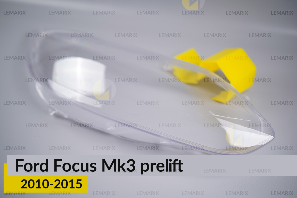 Скло фари Ford Focus Mk3 (2010-2015) дорест праве