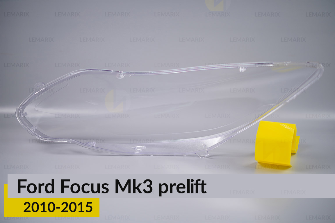 Скло фари Ford Focus Mk3 (2010-2015) дорест праве
