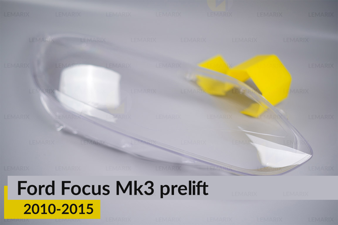Скло фари Ford Focus Mk3 (2010-2015) дорест праве