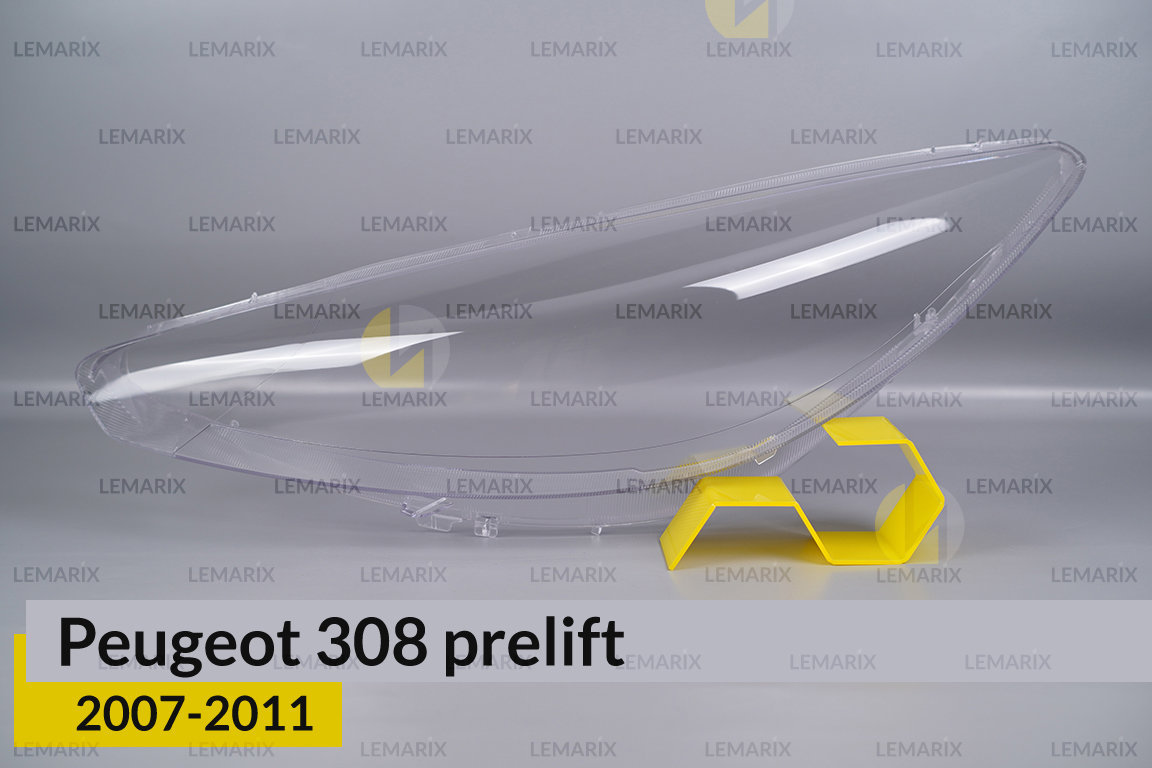 Скло фари Peugeot 308 (2007-2011) дорест ліве