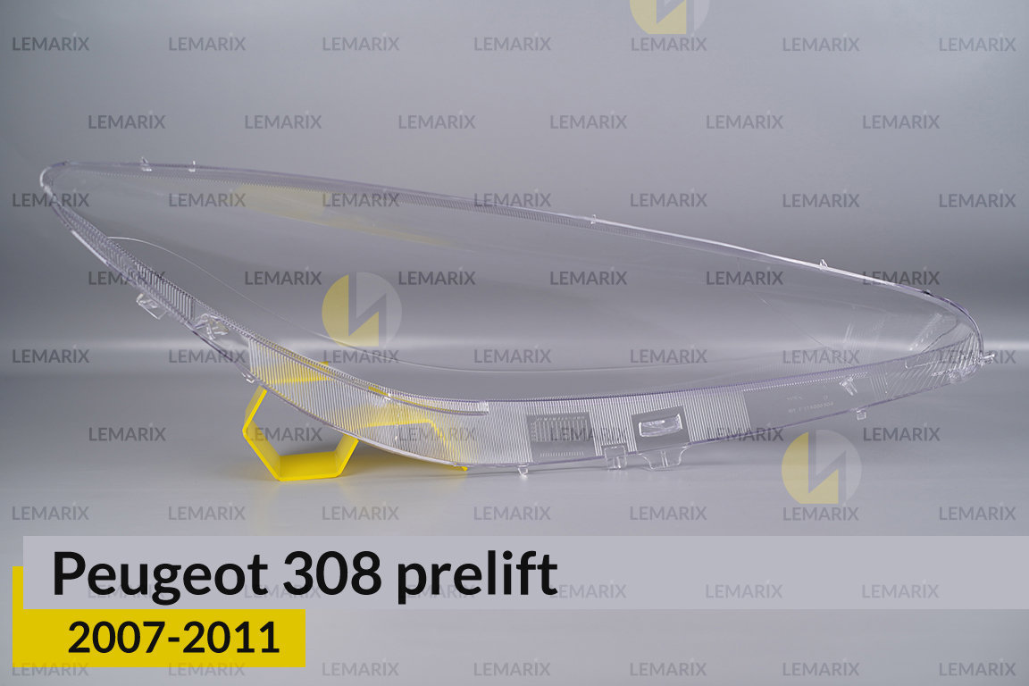 Скло фари Peugeot 308 (2007-2011) дорест ліве