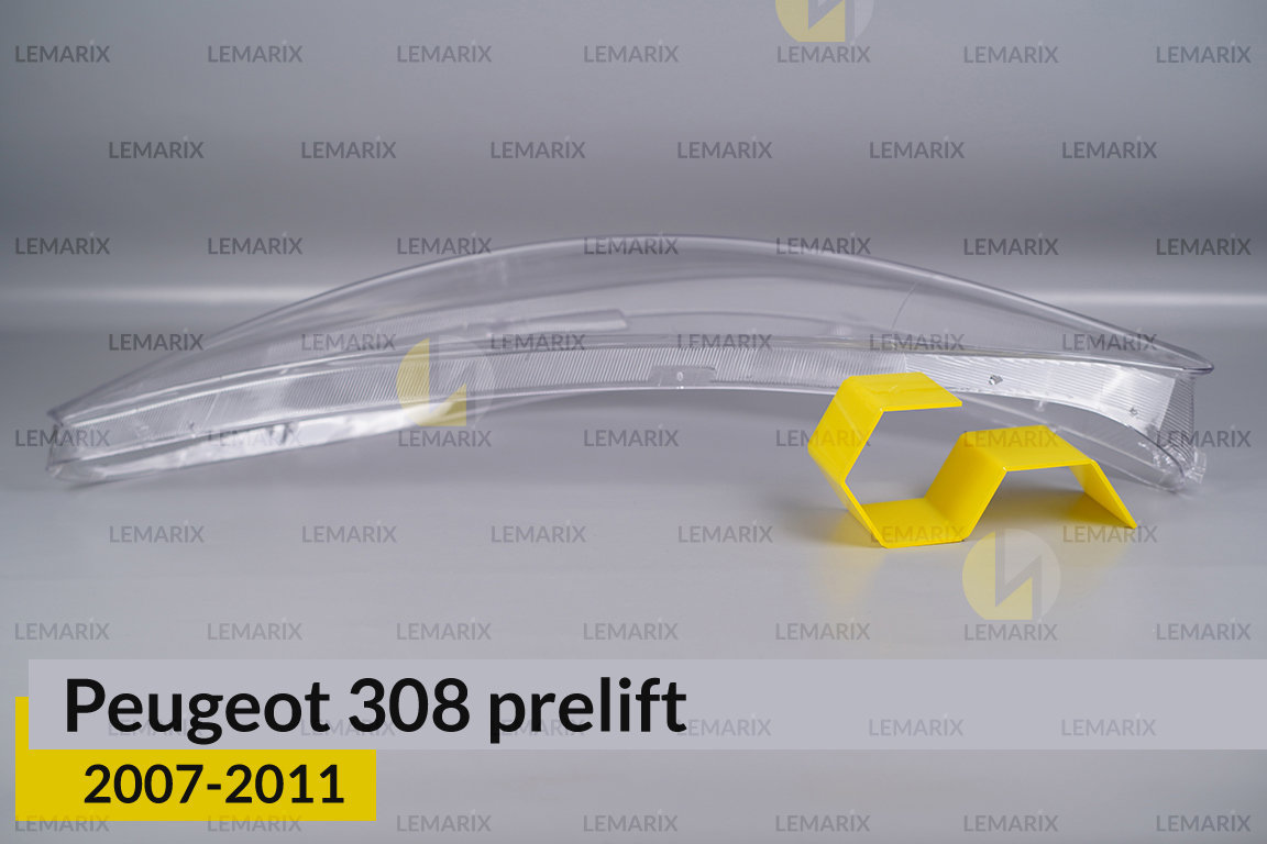 Скло фари Peugeot 308 (2007-2011) дорест ліве