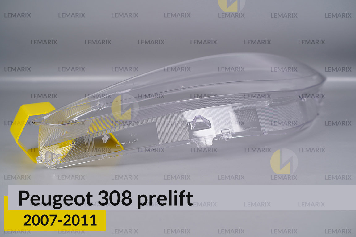 Скло фари Peugeot 308 (2007-2011) дорест ліве