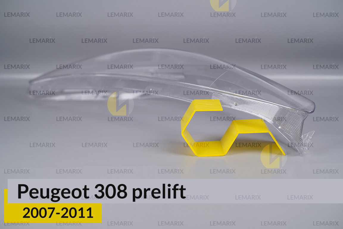 Скло фари Peugeot 308 (2007-2011) дорест ліве
