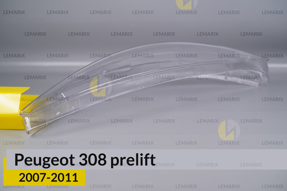 Скло фари Peugeot 308 (2007-2011) дорест ліве
