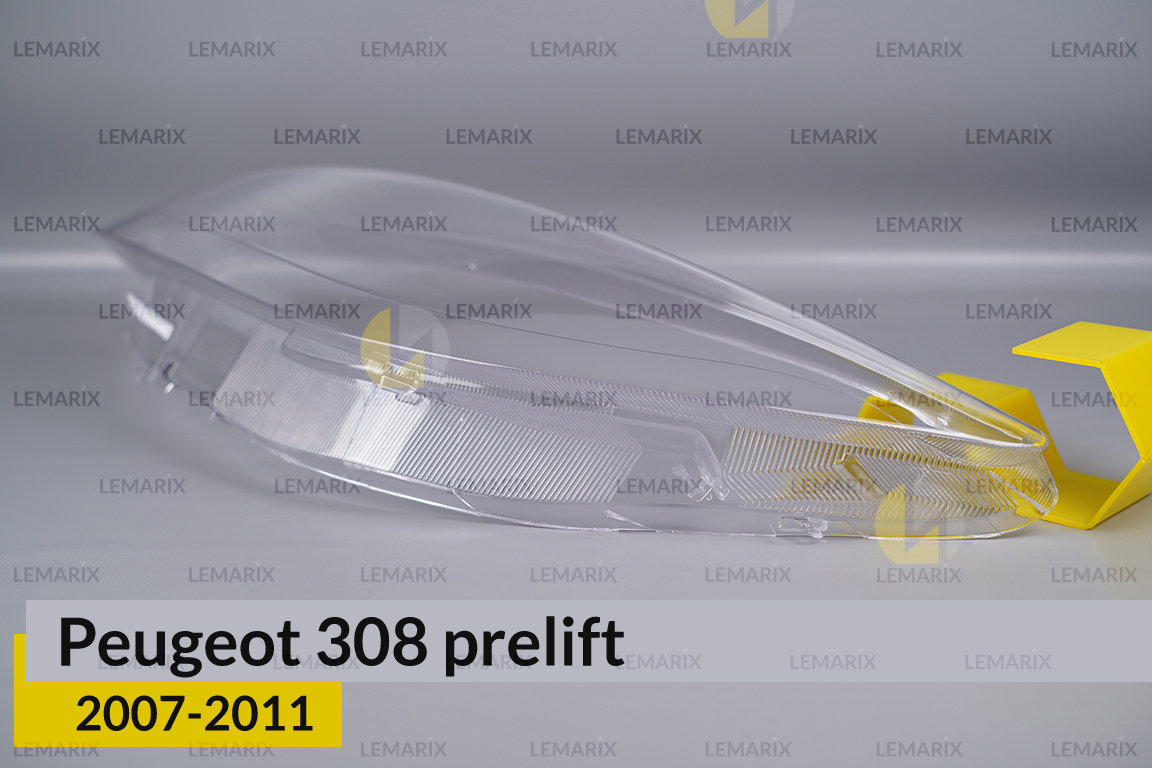 Скло фари Peugeot 308 (2007-2011) дорест ліве