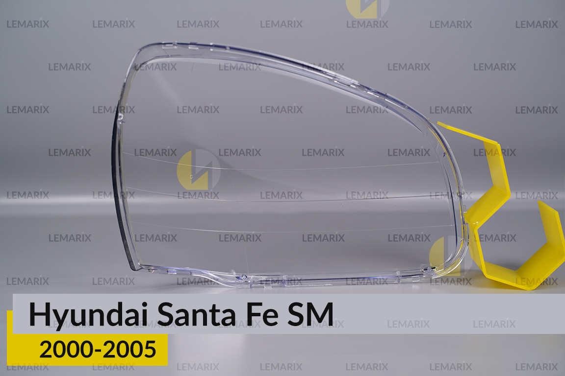 Скло фари Hyundai Santa Fe SM (2000-2005) ліве