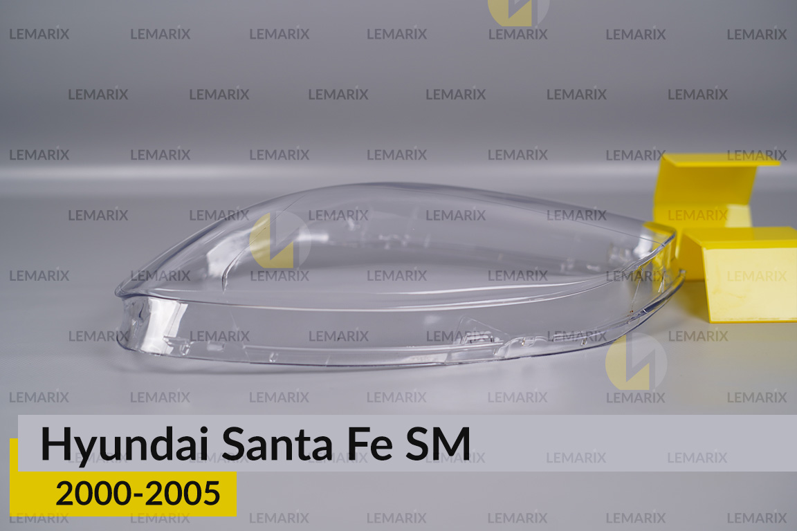 Скло фари Hyundai Santa Fe SM (2000-2005) ліве