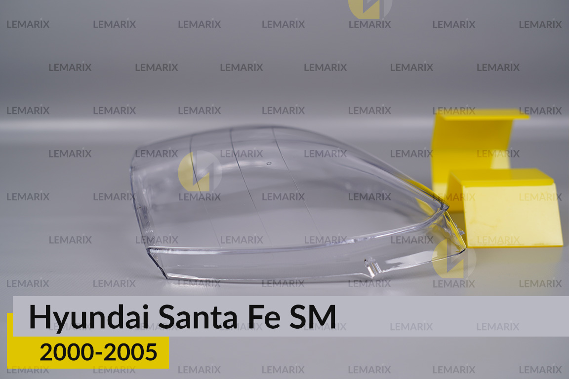 Скло фари Hyundai Santa Fe SM (2000-2005) ліве