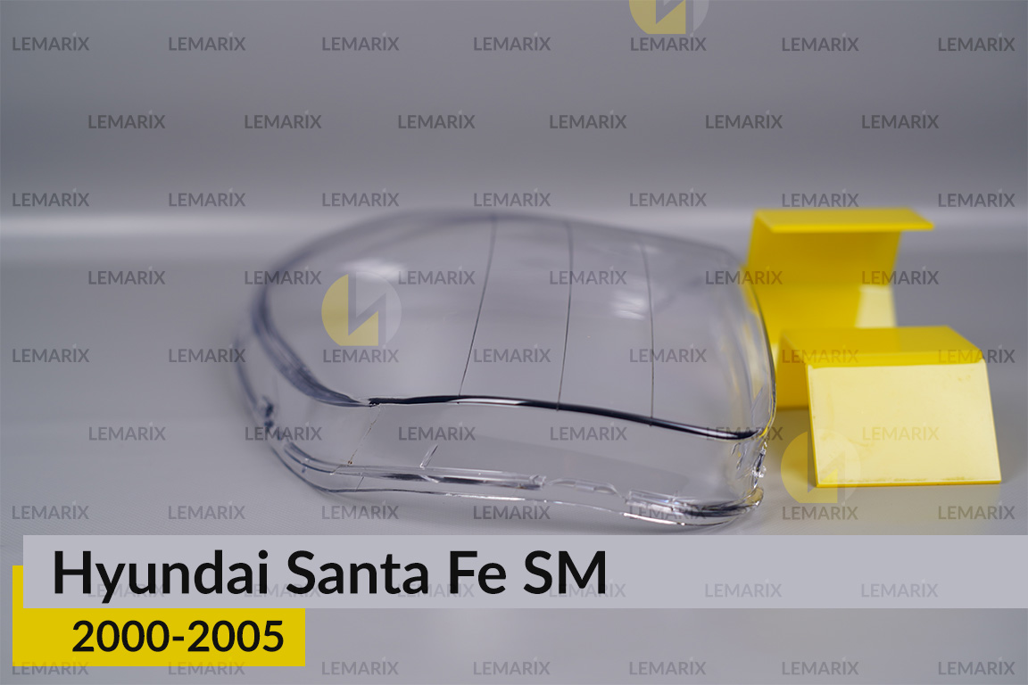 Скло фари Hyundai Santa Fe SM (2000-2005) ліве