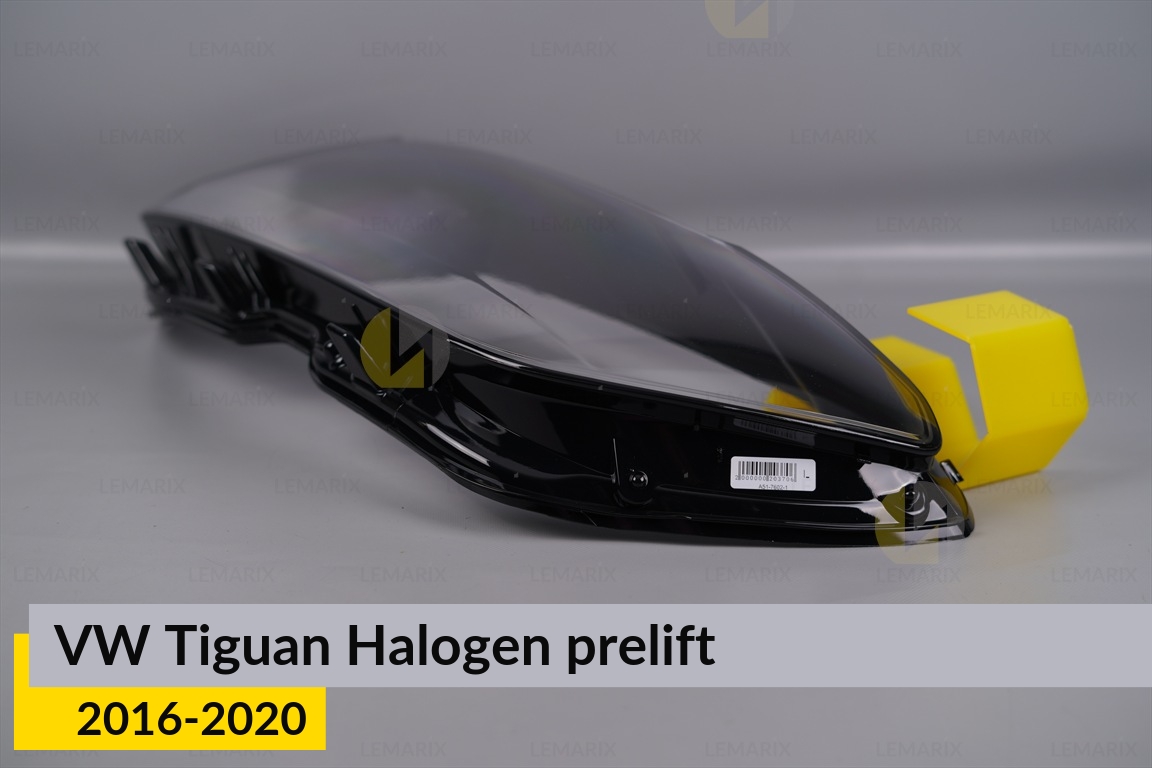 Скло фари VW Volkswagen Tiguan Halogen (2016-2020) дорест ліве