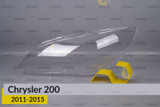 Скло фари Chrysler 200 (2011-2015) ліве