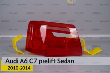 Скло заднього ліхтаря зовнішнє в крилі Audi A6 C7 Sedan (2010-2014) дорест ліве