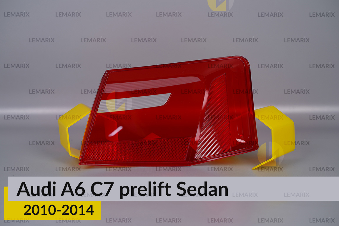 Скло заднього ліхтаря зовнішнє в крилі Audi A6 C7 Sedan (2010-2014) дорест ліве