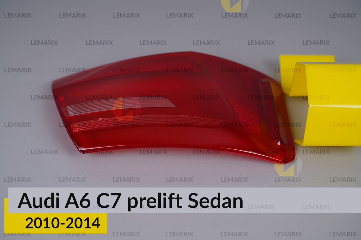 Скло заднього ліхтаря зовнішнє в крилі Audi A6 C7 Sedan (2010-2014) дорест ліве