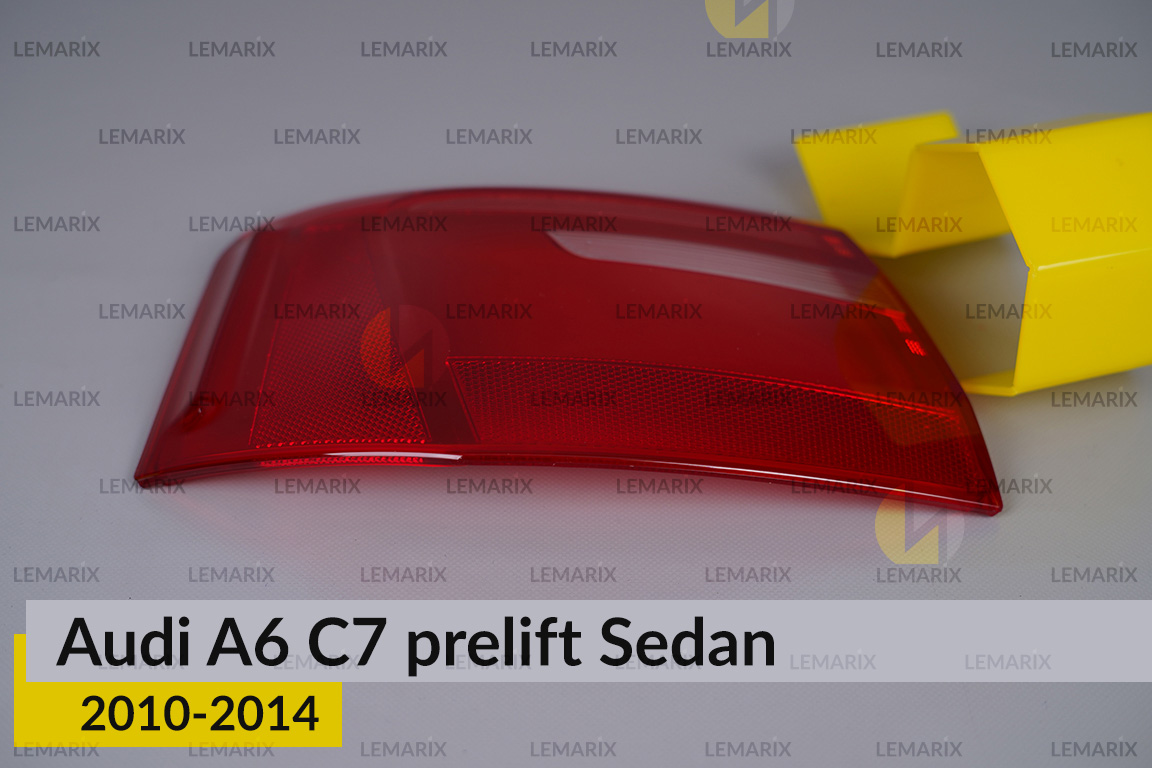 Скло заднього ліхтаря зовнішнє в крилі Audi A6 C7 Sedan (2010-2014) дорест ліве