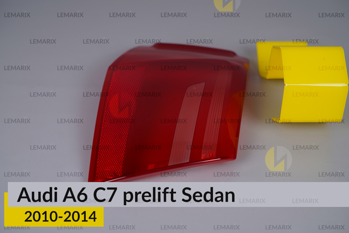 Скло заднього ліхтаря зовнішнє в крилі Audi A6 C7 Sedan (2010-2014) дорест ліве