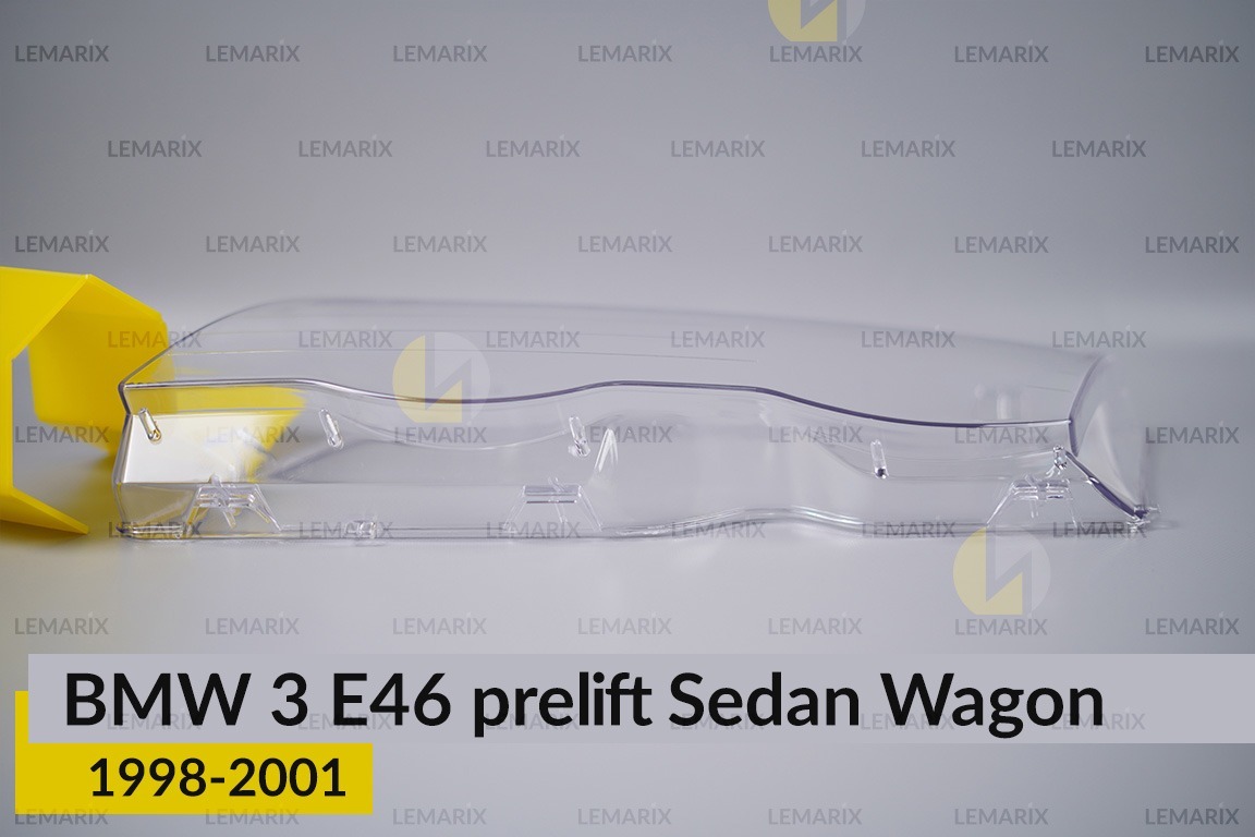 Скло фари BMW 3 E46 Sedan Wagon (1998-2001) дорест ліве