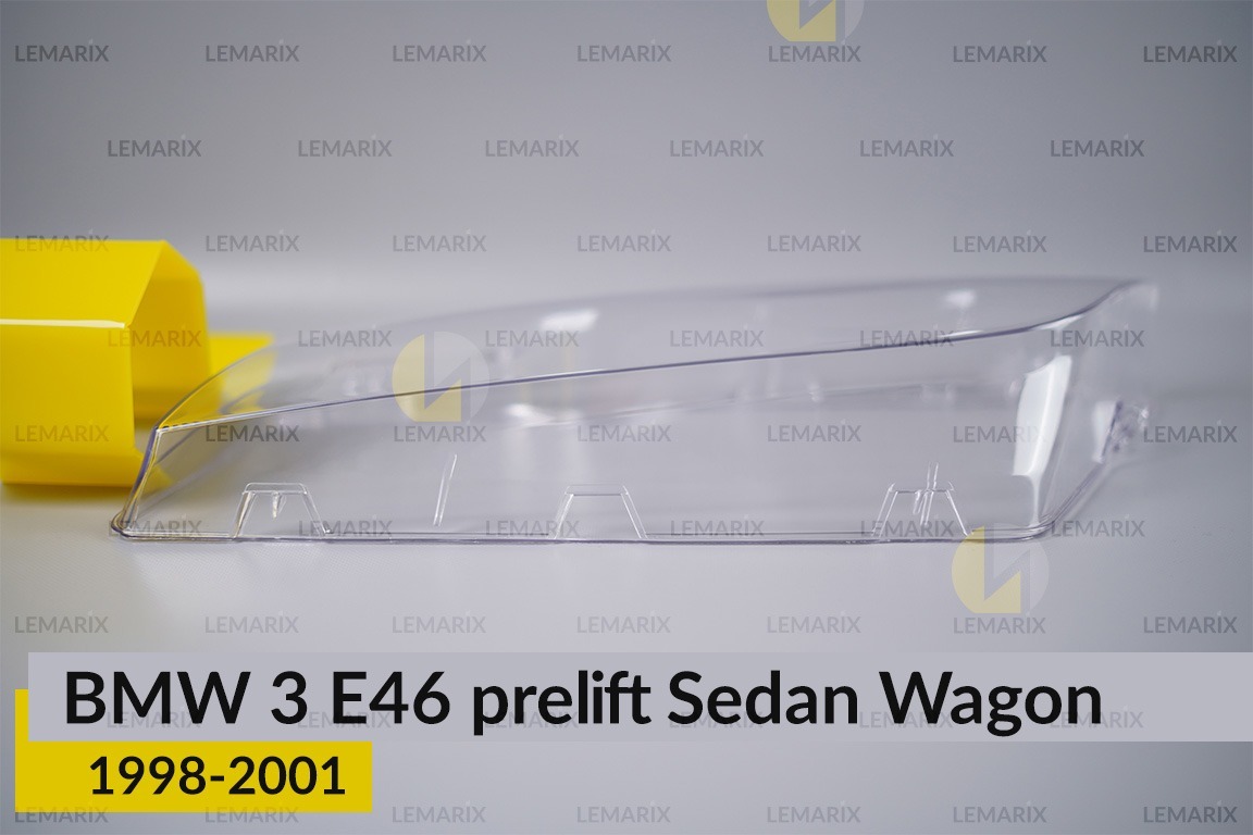 Скло фари BMW 3 E46 Sedan Wagon (1998-2001) дорест ліве