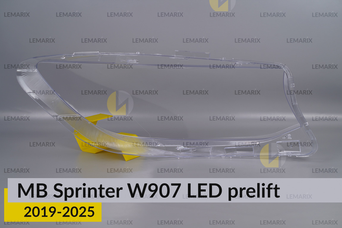 Скло фари Mercedes-Benz Sprinter W907 LED (2019-2026) дорест ліве