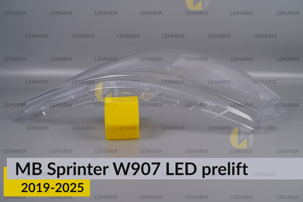 Скло фари Mercedes-Benz Sprinter W907 LED (2019-2026) дорест ліве
